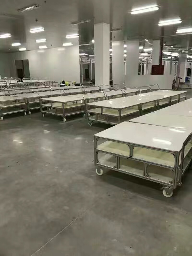 桃子视频官网更新在线观看工厂车间生产线多层可移动手推车